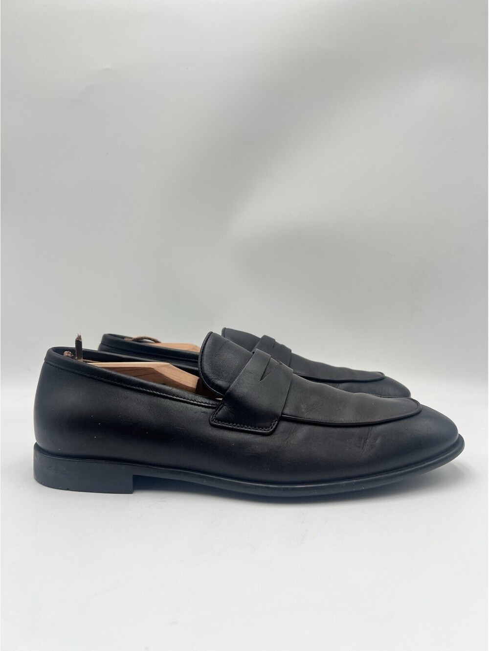 Salvatore Ferragamo Funes men's leather penny loafers in Brown Size 8E